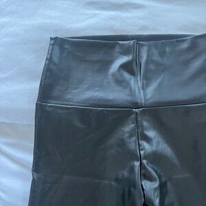 Leather high waisted leggings
